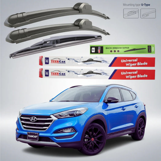 Ștergătoare Hyundai Tucson III (TL) (2015–2018) Flat | Set Complet – TeamCar®
