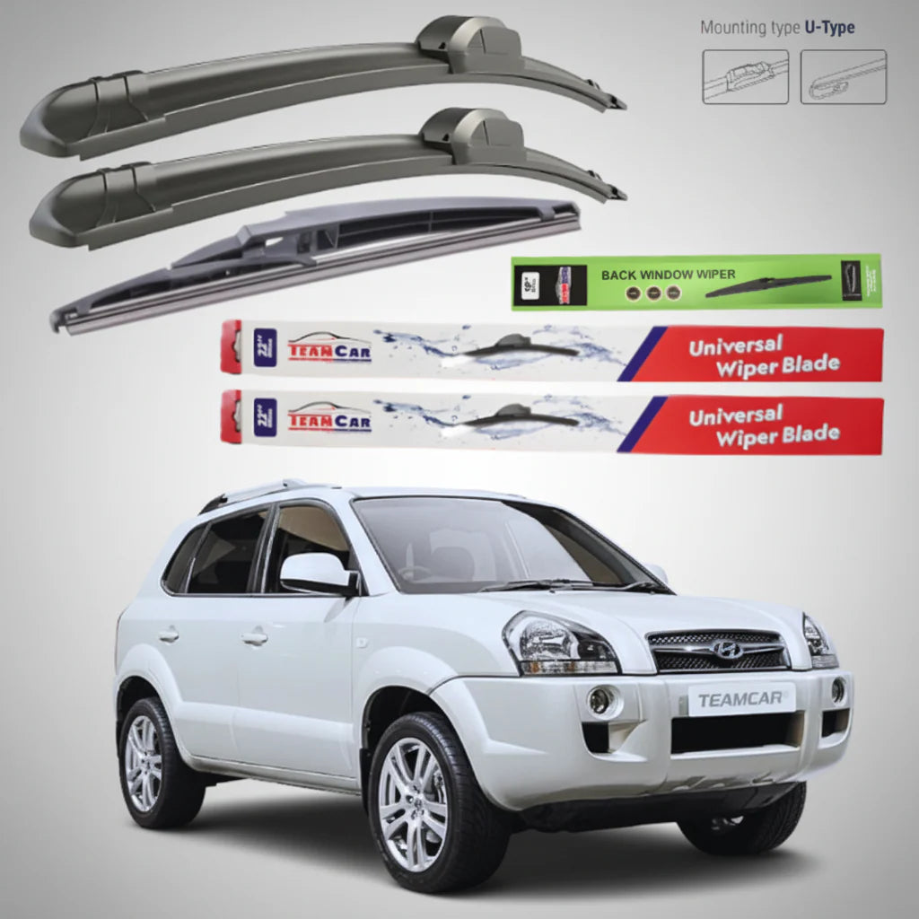 Ștergătoare Hyundai Tucson (2004–2010) Flat | Set Complet – TeamCar®