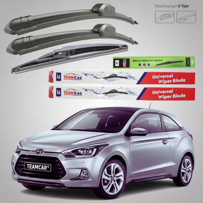 Ștergătoare Hyundai i20 Coupe (2015–2018) Flat | Set Complet – TeamCar®