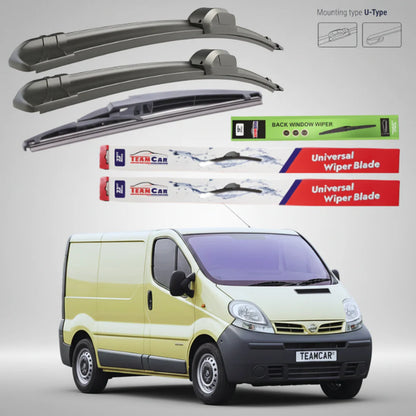 Ștergătoare Nissan Primastar VAN (2001–2014) Flat | Set Complet – TeamCar®