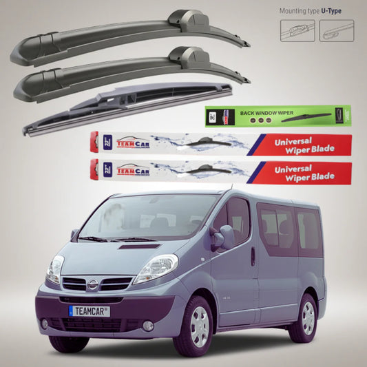 Ștergătoare Nissan Primastar X83 Bus L2H1 (2006–2014) Flat | Set Complet – TeamCar®