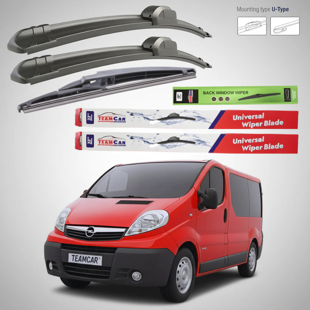 Ștergătoare Opel Vivaro VAN (2001–2014) Flat | Set Complet – TeamCar®