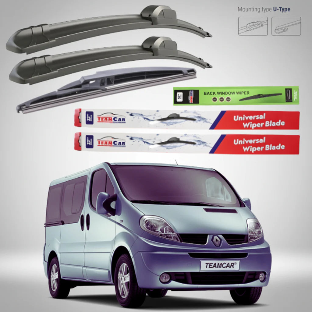 Ștergătoare Renault Trafic II JL Bus L1H1 (2006–2014) Flat | Set Complet – TeamCar®