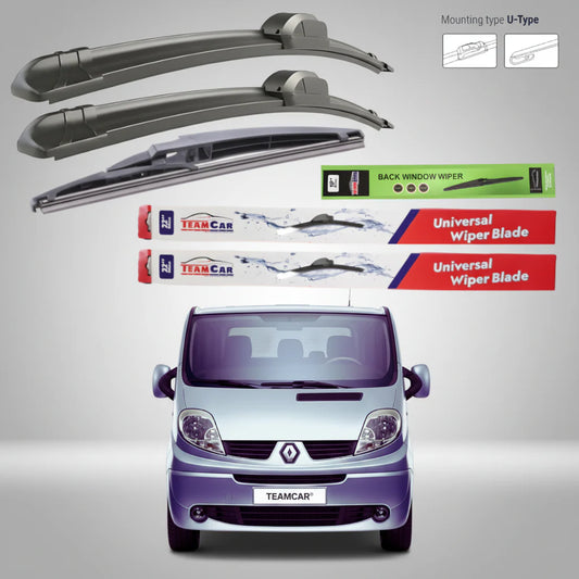 Ștergătoare Renault Trafic II VAN (2006–2014) Flat | Set Complet – TeamCar®
