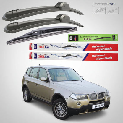 Ștergătoare BMW X3 E83 (2003–2006) Pre-Facelift Flat | Set Complet – TeamCar®