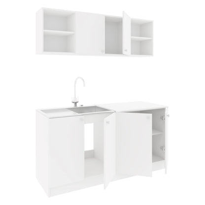 Set Bucatarie haaus Sena, Alb, L 160 cm