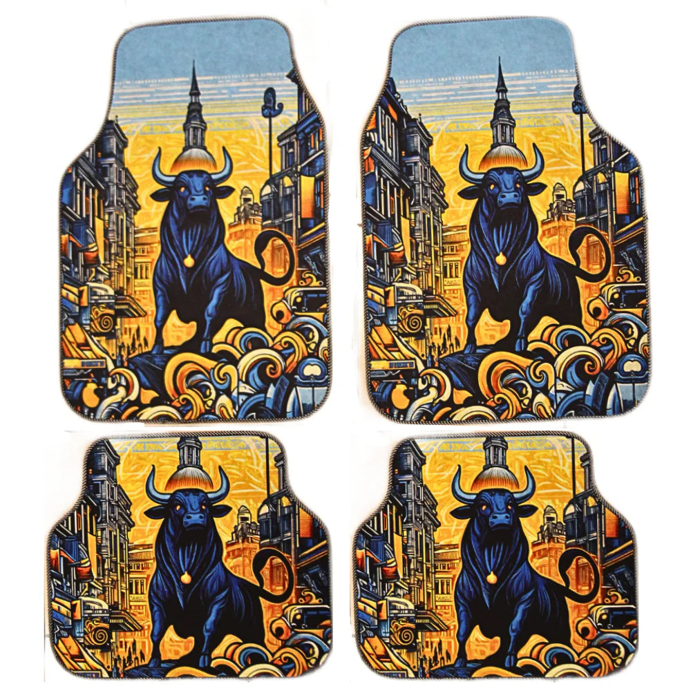 Covorașe Auto DECOMAT Bull Print – Set Universal PVC