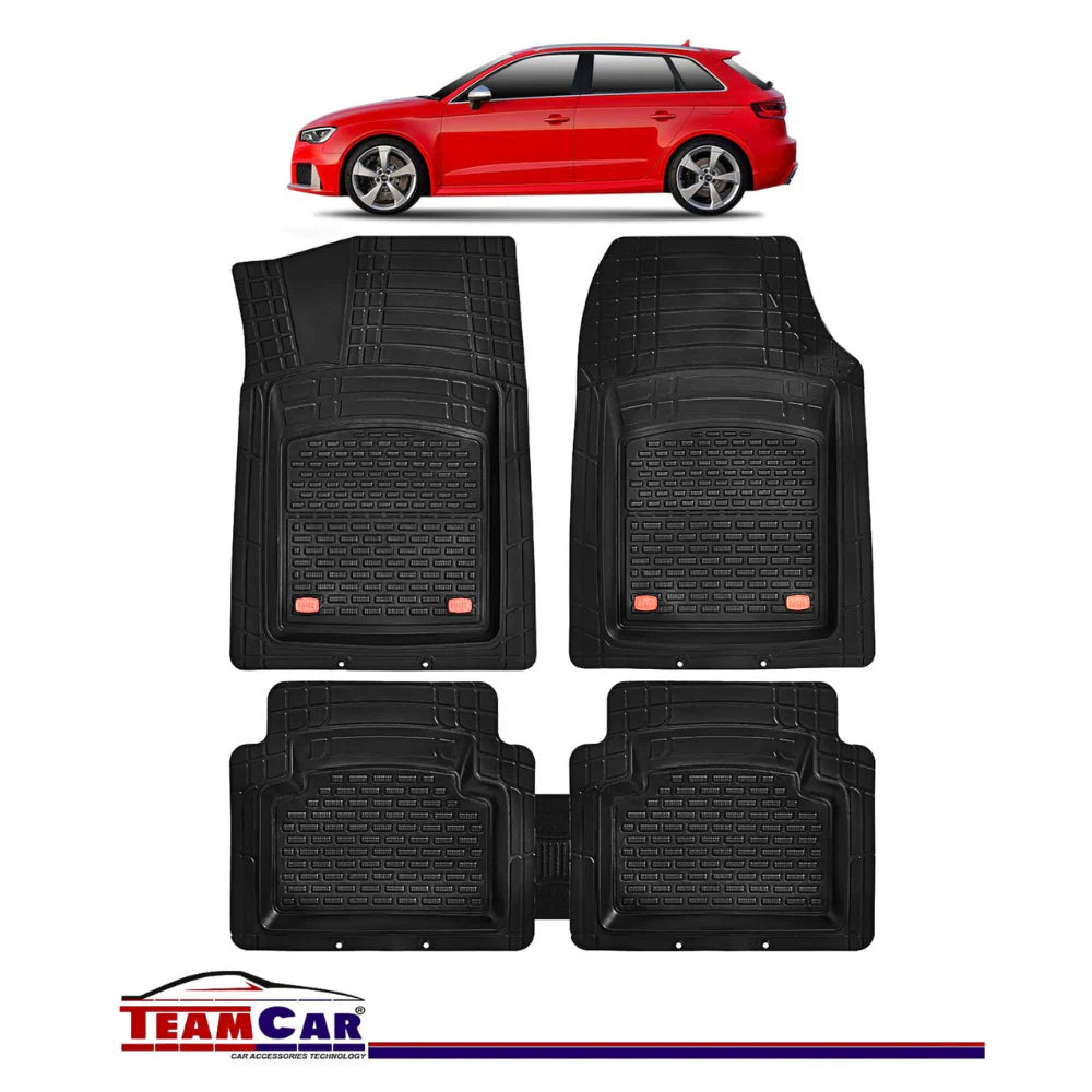 Covorașe Auto Tip Tăviță Compatibile Audi A3 (8V): 2012–2020, Negru, Design Antiderapant, Protecție Completă