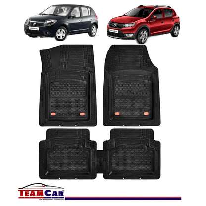 Covorase Auto Tip Tava TEAMCAR® Compatibile Dacia Sandero, Negru - 221.ro