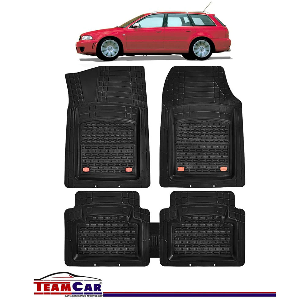 Covorașe Auto Tip Tăviță Compatibile Audi B5 A4 (8D) - (1994-2001), Negru, Material Rezistent, Protecție Completă Interior