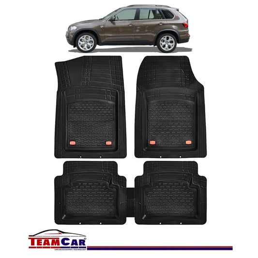 Covorase Auto Tip Tăviță Compatibile BMW X5 E70 (2006-2013), Negru, Design Antiderapant, Material Rezistent - 221.ro