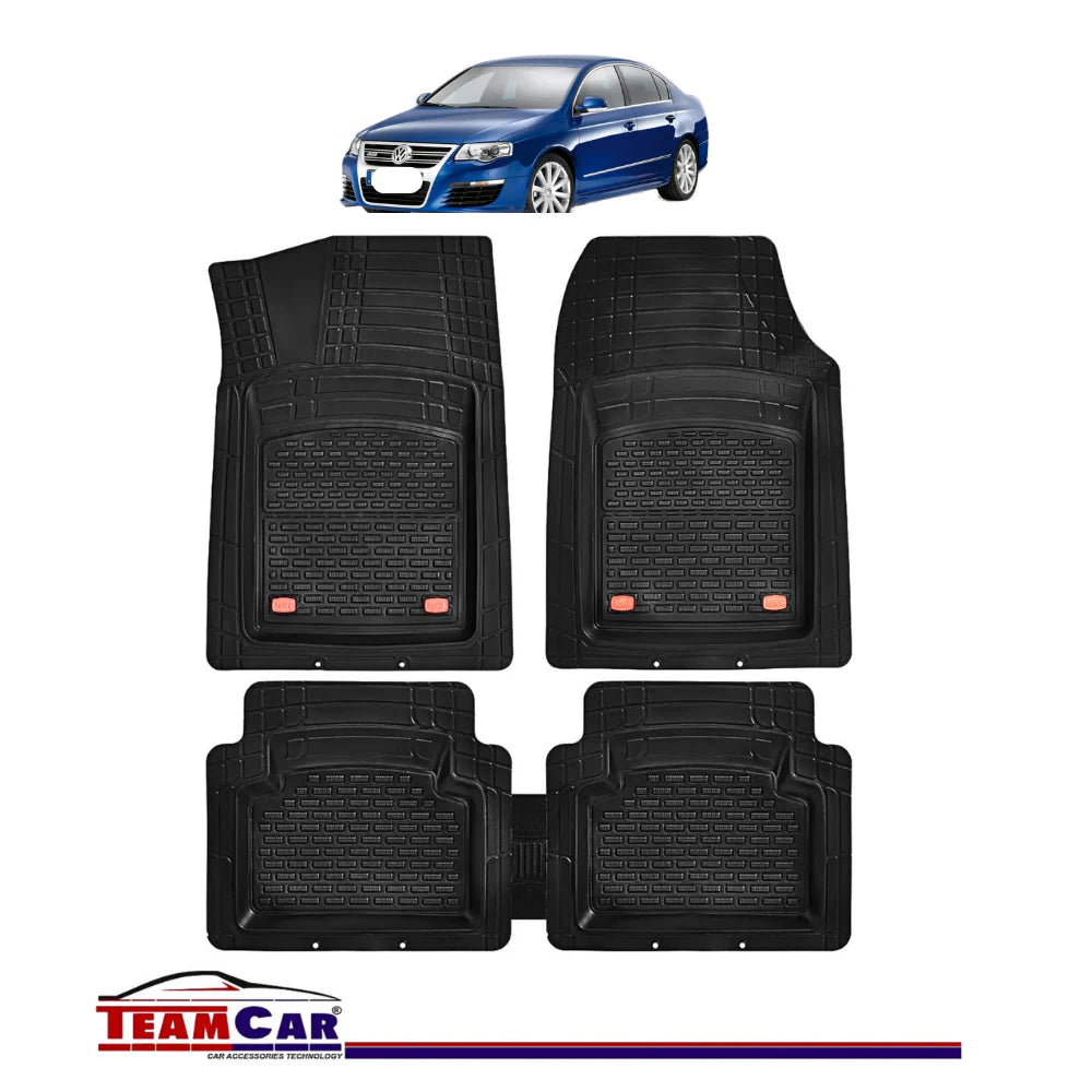 Covorașe Auto Compatibile VW Passat B5/B6 TEAMCAR® Negru