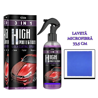 Shine Armor - Spray Ceramic 3 în 1 pentru Protecție și Lustruire - Kit 236ml