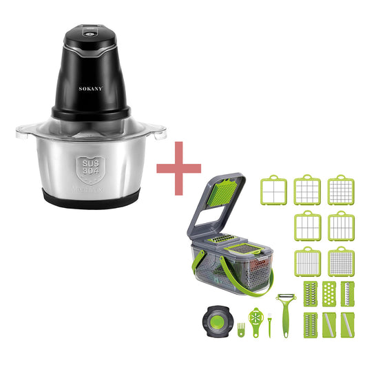 Pachet Promo : Tocator electric Sokany SK-7020 + Razatoare multifunctionala, Naimeed D5174