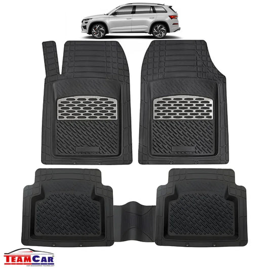 Skoda Kodiaq Covorase Auto TeamCar® Tip Tavita Compatibile (2016–2023) Silver - 221.ro