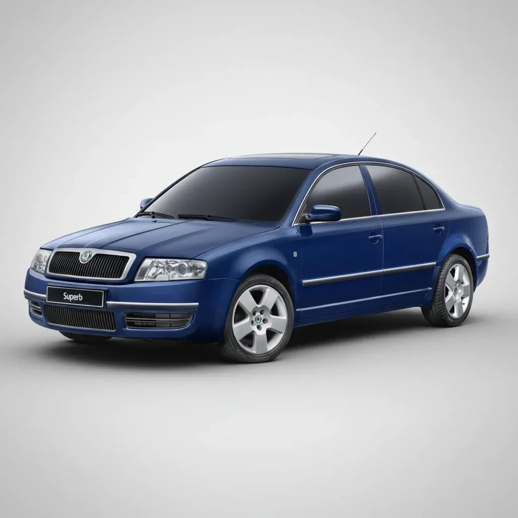 Covorase Auto Tip Tavita Compatibile Skoda Superb Generatia I (2001–2008) Silver