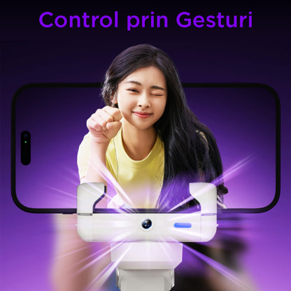 Gimbal Aochuan SMART M2 PRO, D6729, tip selfie-stick, Content Creator Edition, Negru Mat