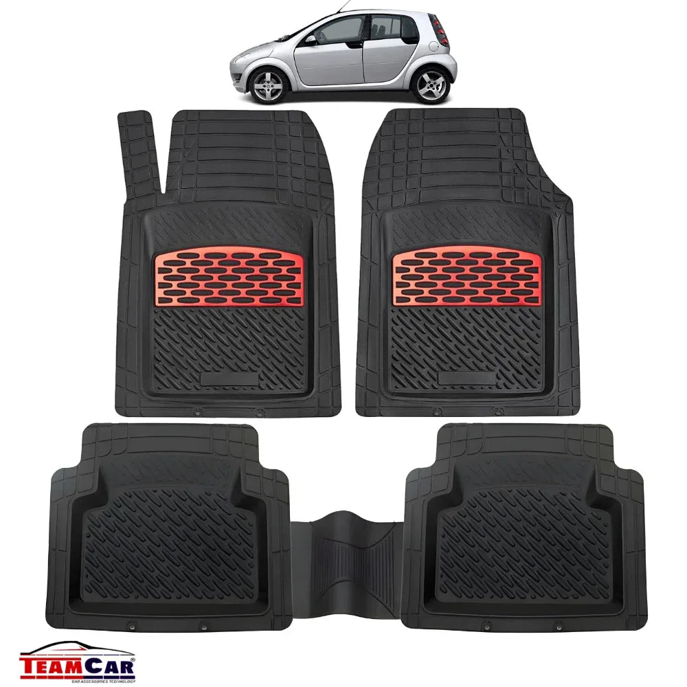 Smart Forfour I Covorase Auto TeamCar® Tip Tavita Compatibile (2004–2006) Red - 221.ro