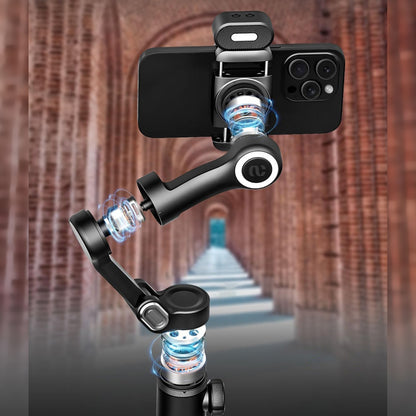 Gimbal Aochuan SMART XE, D6730, cu 3 axe, aplicatie dedicata, Content Creator Edition, Negru Mat