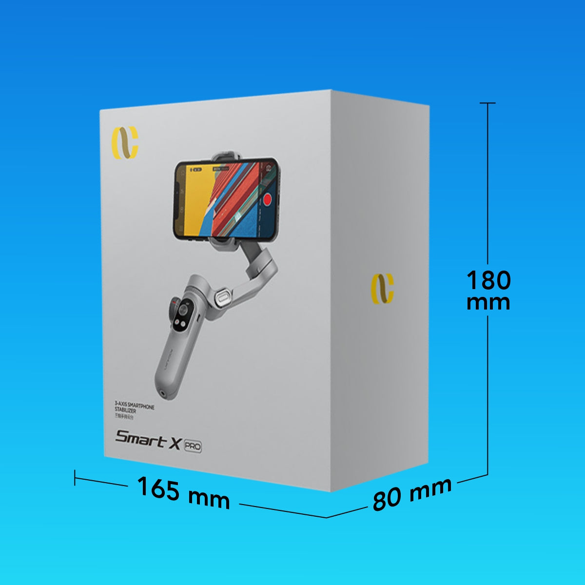 Gimbal Aochuan SMART X PRO, D6731, cu 3 axe, baterie Inclusa, aplicatie dedicata, Content Creator Edition, Gri Mat
