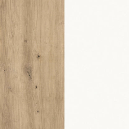 Insula Bucatarie Vigra, Stejar Artisan/Alb, 122 x 76 x 90 cm