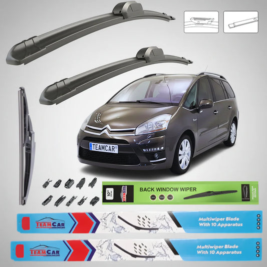 Ștergătoare Citroen C4 Grand Picasso UA (2008–2013) Flat | Set Complet – TeamCar®