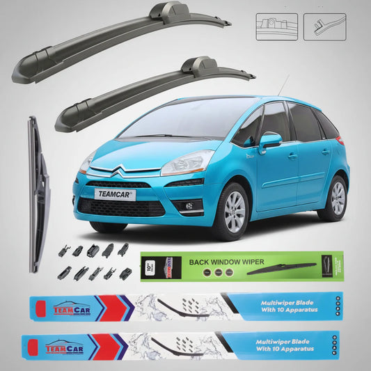 Ștergătoare Citroen C4 Picasso UD (2006–2008) Flat | Set Complet – TeamCar®