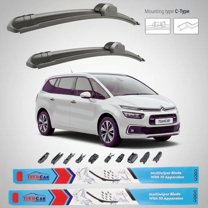 Ștergătoare Citroen Grand C4 Space Tourer (2018–2022) Flat | Set Față – TeamCar®