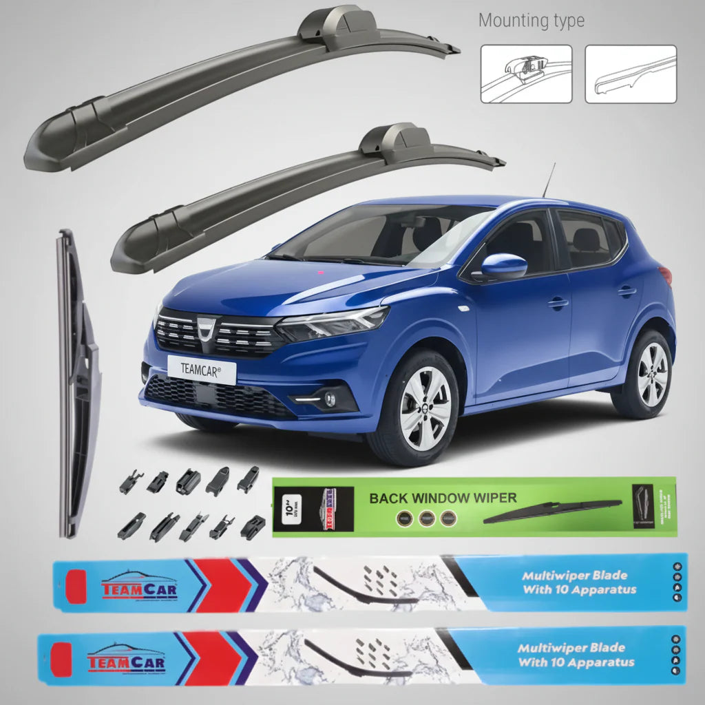 Ștergătoare Dacia Sandero III (2021+) TeamCar® – Set Complet