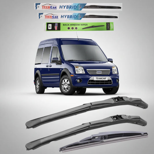 Ștergătoare Ford Transit Connect 2 uși spate (2002–2013) TeamCar® – Hibrid | Set Complet