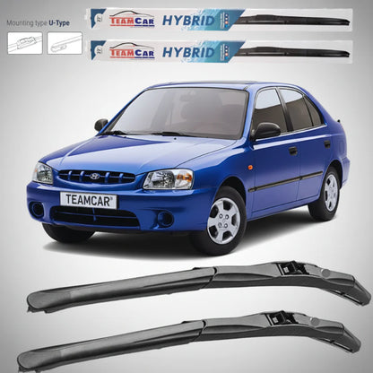 Ștergătoare Hyundai Accent (1999–2003) Hibrid | Set față – TeamCar®