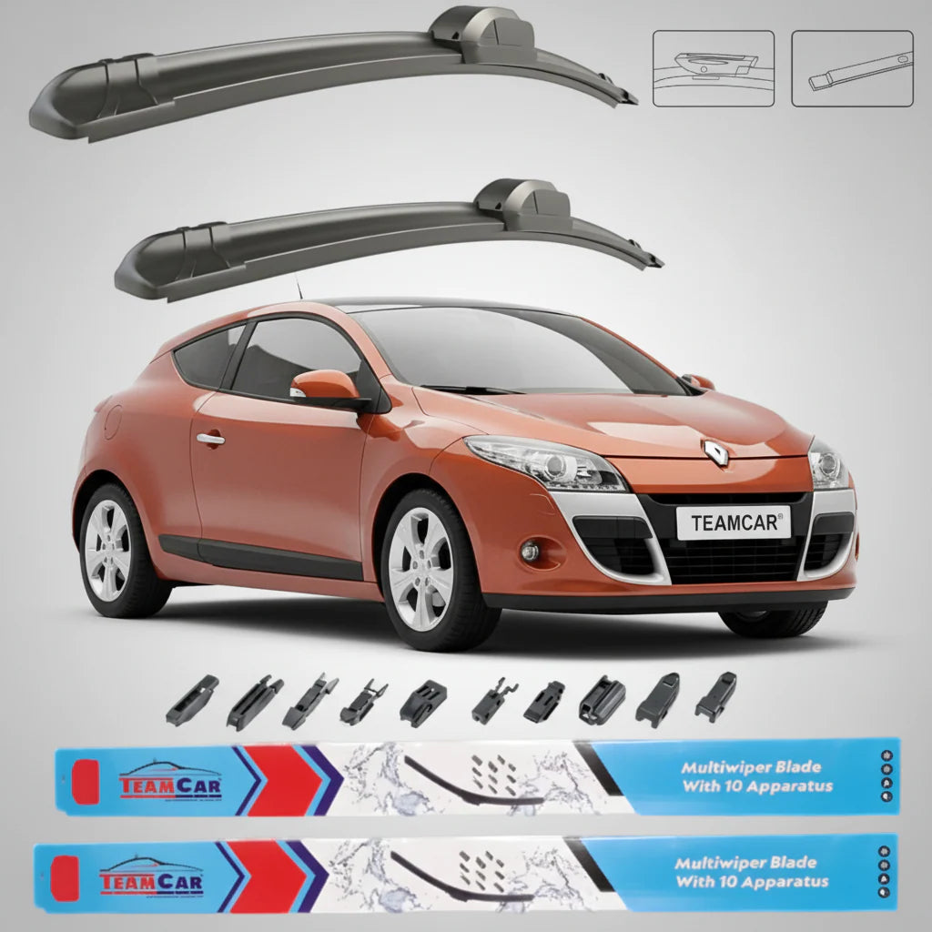 Ștergătoare Renault Megane III Coupe (2009–2012) TeamCar® – Set față