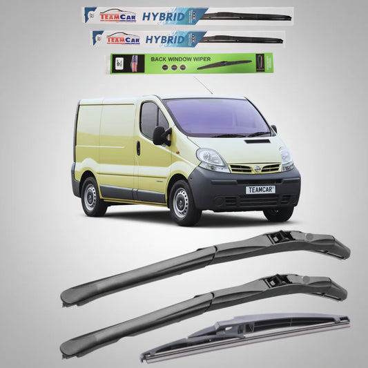 Ștergătoare Nissan Primastar VAN (2001–2014) Hibrid | Set Complet – TeamCar®