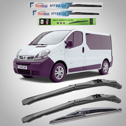 Ștergătoare Nissan Primastar X83 Bus L1H1 (2001–2006) Hibrid | Set Complet – TeamCar®
