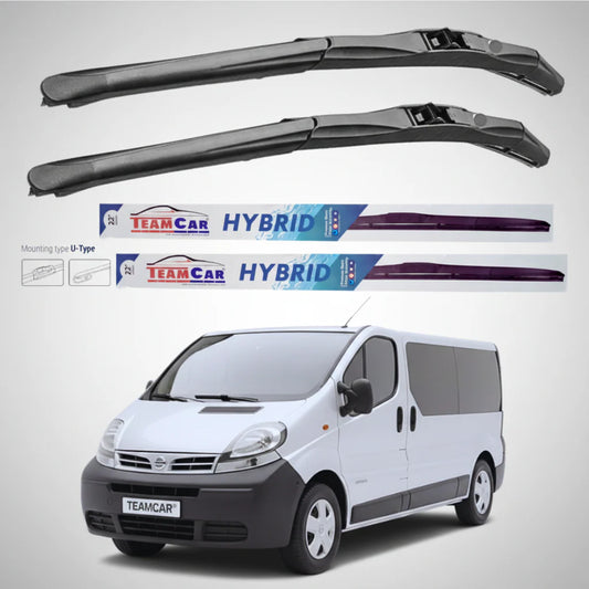 Ștergătoare Nissan Primastar X83 Bus L2H1 (2001–2006) Hibrid | Set față – TeamCar®