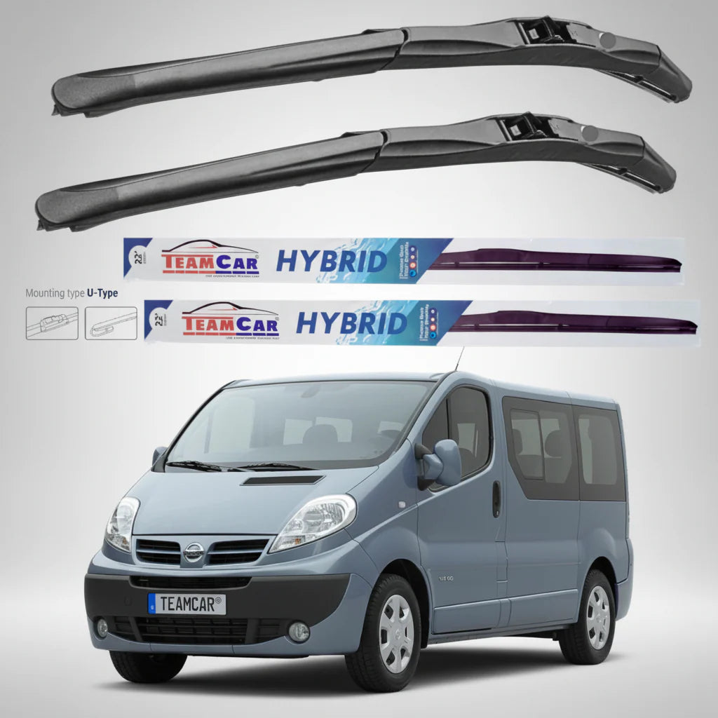Ștergătoare Nissan Primastar X83 Bus L2H1 (2006–2014) Hibrid | Set față – TeamCar®