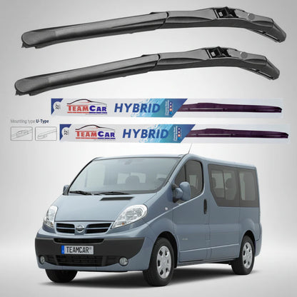 Ștergătoare Nissan Primastar X83 Bus L2H1 (2006–2014) Hibrid | Set față – TeamCar®