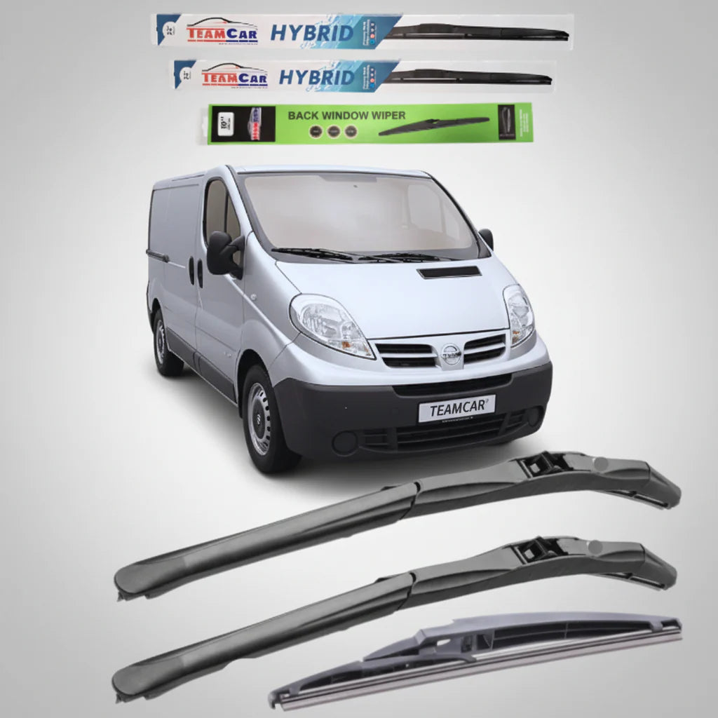 Ștergătoare Nissan Primastar VAN (2006–2014) Hibrid | Set Complet – TeamCar®