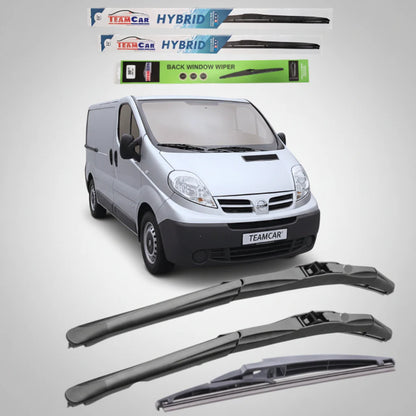 Ștergătoare Nissan Primastar VAN (2006–2014) Hibrid | Set Complet – TeamCar®