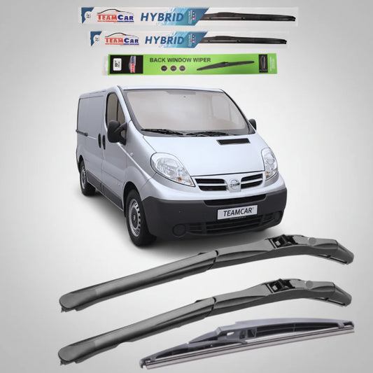 Ștergătoare Nissan Primastar VAN (2006–2014) Hibrid | Set Complet – TeamCar®