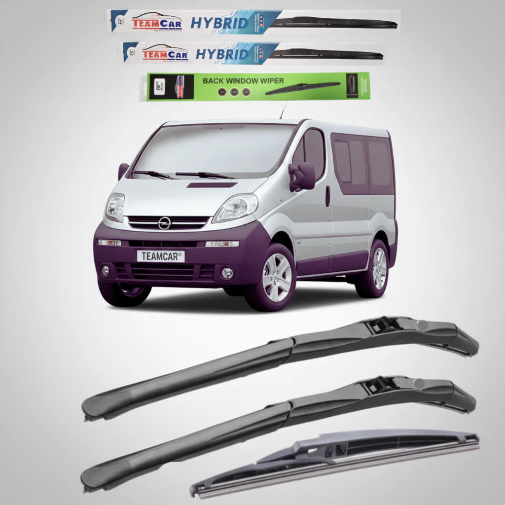 Ștergătoare Opel Vivaro Bus L2H1 (2001–2006) Hibrid | Set Complet – TeamCar®