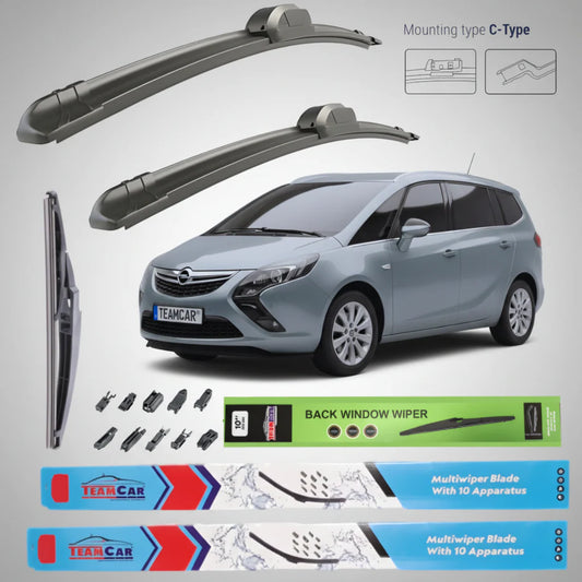 Ștergătoare Opel Zafira Tourer (2011–2016) Flat | Set Complet – TeamCar®