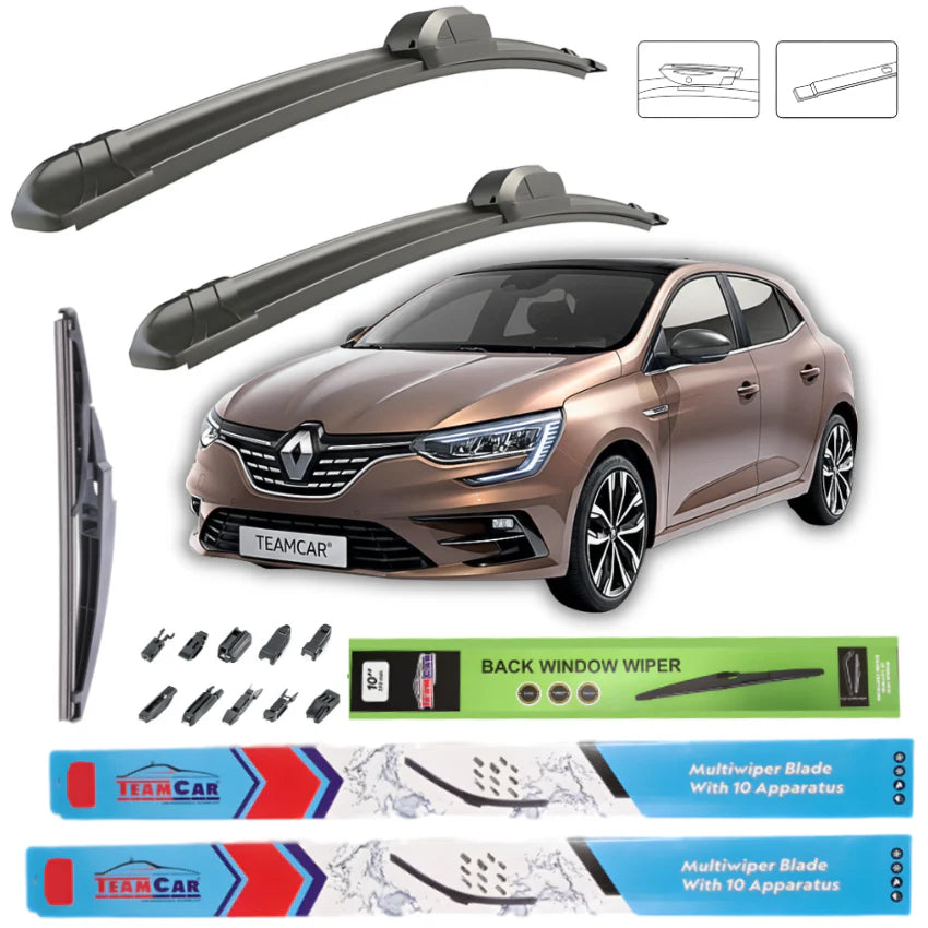 Ștergătoare Renault Megane IV Hatchback Facelift (2020-2025) TeamCar® – Set Complet