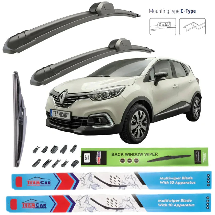 Ștergătoare Renault Captur II (2019–prezent) TeamCar® – Set Complet