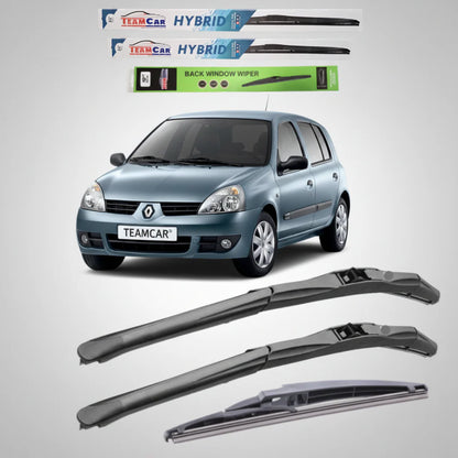 Ștergătoare Renault Clio II (1998–2009) TeamCar® – Hibrid | Set Complet
