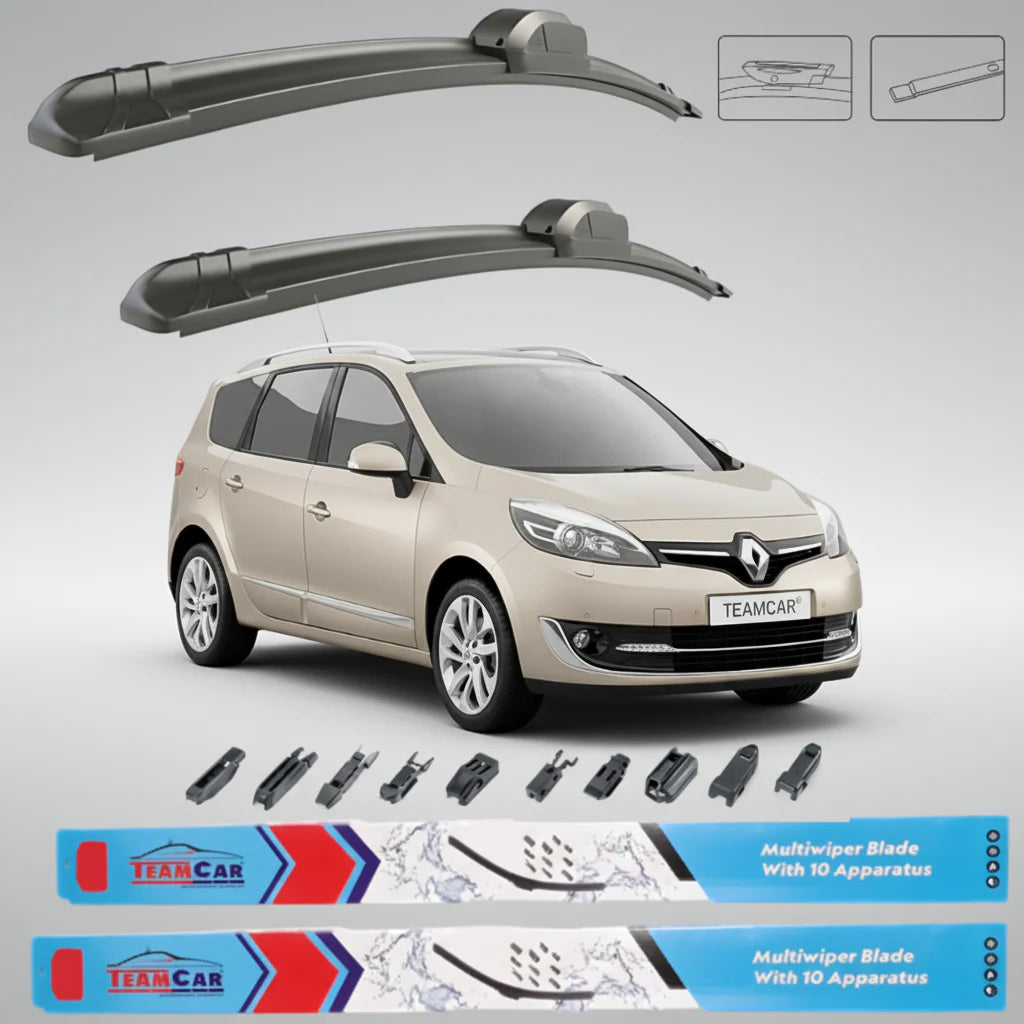 Ștergătoare Renault Grand Scenic III Facelift (2012–2016) TeamCar® – Set față