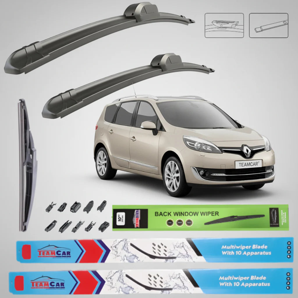 Ștergătoare Renault Grand Scenic III Facelift (2012–2016) TeamCar® – Set Complet