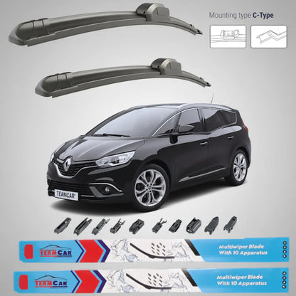 Ștergătoare Renault Grand Scenic IV (2016–2022) Flat | Set Față – TeamCar®