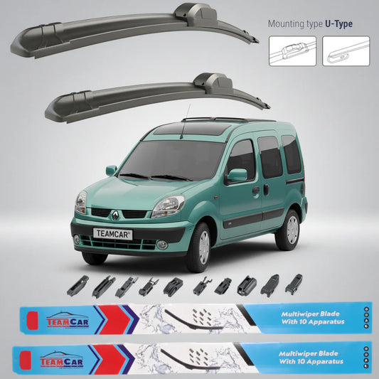 Ștergătoare Renault Kangoo I Facelift (2003–2008) TeamCar® – Set față | Flat