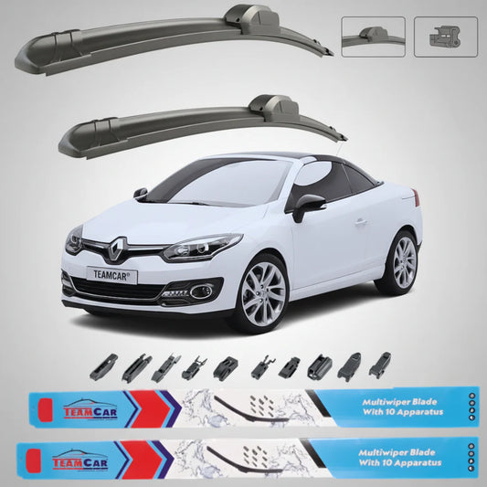 Ștergătoare Renault Megane III Coupé/Cabrio Facelift (2012–2016) TeamCar® – Set față